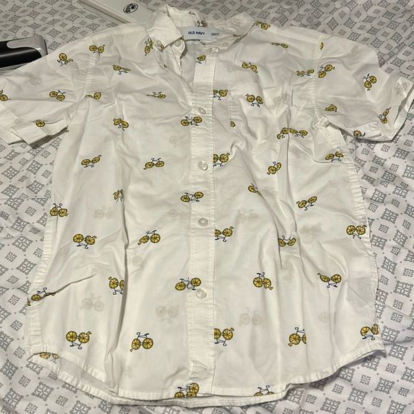 Old Navy Other - Boys Old Navy Bicycle Button Down Shirt - Large